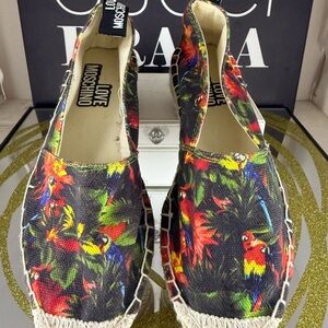 Love Moschino Multicolor Floral Flats